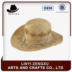 Mexicano de verano de cuero para hombre de paja sombrero de vaquero - Product Image 2