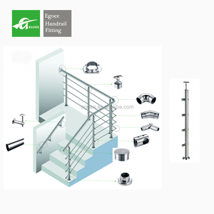 Système de garde-corps en acier inoxydable moderne pour <span class=keywords><strong>escalier</strong></span> extérieur en verre, filet de sécurité <span class=keywords><strong>amovible</strong></span> pour <span class=keywords><strong>escalier</strong></span>, balcon en bois, balustrade en inox - Product Image 6
