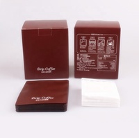 Papier d'impression biodégradable Goutte à goutte Café Poudre Aluminium Sac Boîte Imprimé Kraft Papier Cadeau Carton Emballage Boîte avec logo