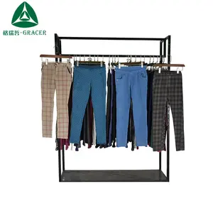 Factory Stock Wholesale Bales Bulk Casual Used Winter Leggings Woman Clothing Container of Used Clothes