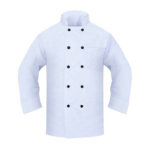 2025 nuovo OEM ristorante uniforme bianco cappotto <span class=keywords><strong>Chef</strong></span> cucina giacca ristorante uniforme traspirante giacca <span class=keywords><strong>da</strong></span> <span class=keywords><strong>Chef</strong></span> - Product Image 2