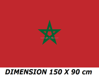 Drapeau du Maroc en polyester 60*90cm, stock bon marché