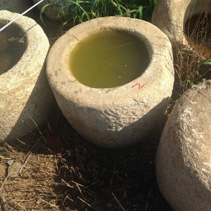 old stone round pots