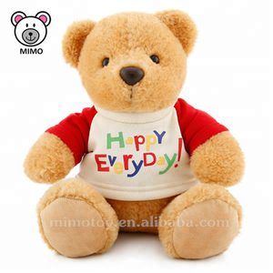 Felice di Tutti I Giorni di Sublimazione Teddy Orso T shirt Commercio All'ingrosso Stampa Personalizzata LOGO Animale di Pezza Morbido <span class=keywords><strong>Peluche</strong></span> Giocattolo Per Bambini di <span class=keywords><strong>Grandi</strong></span> Dimensioni Orsacchiotto - Product Image 5