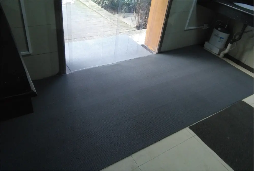 Factory Directly Vinyl Non Slip Drainage Rubber Floor Mat Pvc S Type Anti-slip Mat Roll For Swimming Pool