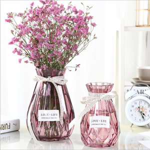 Décoration d'intérieur moderne de luxe, <span class=keywords><strong>grand</strong></span> <span class=keywords><strong>vase</strong></span> en verre à <span class=keywords><strong>fleurs</strong></span>, soufflé à la main avec une sculpture unique surdimensionnée, <span class=keywords><strong>vase</strong></span> de sol coloré à la mode - Product Image 1