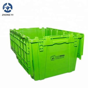 Stacking nested plastic crates