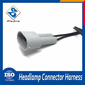 Iso9001 Fábrica de soporte de la lámpara 2 pines macho cable conector hembra arnés de cableado del automóvil - Product Image 2