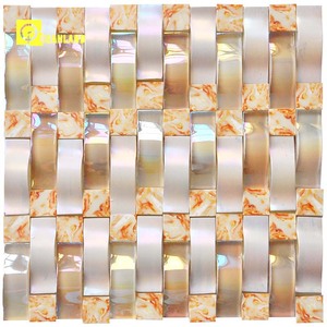 Mosaico de Cristal de Piedra de Colores Mezclados de 30x30 cm, Azulejos de Cerámica - Product Image 6