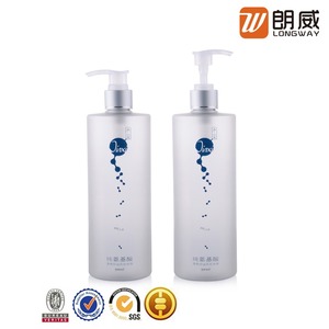500 ml redondo acabado mate cosméticos <span class=keywords><strong>PET</strong></span> industrial jabón líquido plástico botella de champú - Product Image 1