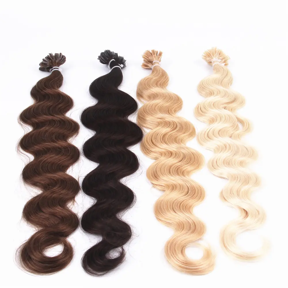 ダブルドローイングvrigin humanitip/utip/vtip/flat tip/prebonded hair extensions