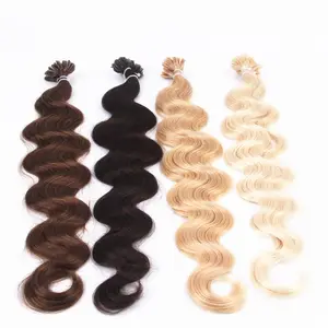 double drawn vrigin human itip/utip/vtip/flat tip/prebonded hair extensions