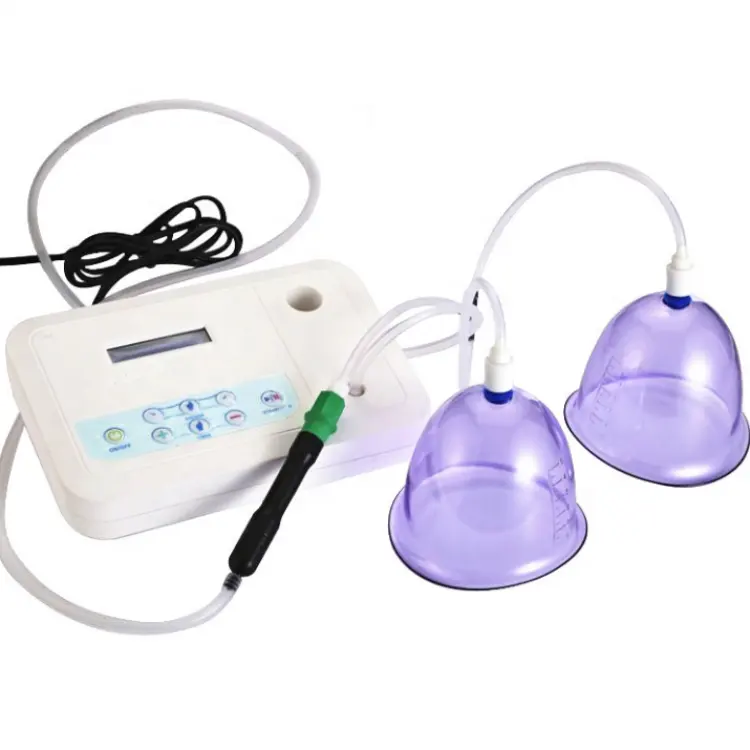 Tazza di Aspirazione di Vuoto Ingrandimento Del Seno Materno portatile Butt Sollevamento Macchina di Vibrazione Massager Del Seno Con Anti Cellulite Vuoto