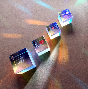 Bộ Tách Tia Thủy Tinh Quang Học 20*20*20Mm Chữ Thập Dichroic X Cube Prism