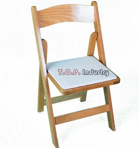 Used Modern Portable Birch Wood <strong>Folding</strong> <strong>Dining</strong> <strong>Chairs</strong> for Hotel and Outdoor Use - Product Image 5