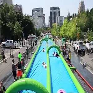 सस्ते उच्च गुणवत्ता सबसे बड़ा पानी खिलौने लंबे Inflatable शहर स्लाइड, शहर स्लाइड, पानी स्लाइड के शहर