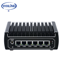Mini PC Barebone avec Intel I3-8130U 6 ports LAN Pare-feu Pfsense pour Windows 10