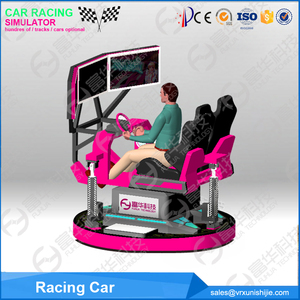 Simulateur de conduite de voiture VR à grande vitesse, <span class=keywords><strong>parc</strong></span> d'attractions de réalité réelle 6 Dof 3 écran <span class=keywords><strong>4D</strong></span> simulateur de course de voiture - Product Image 6