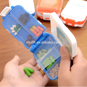 Pharmacie <span class=keywords><strong>Promotion</strong></span> Voyage Hebdomadaire Boîte À Pilules Médicament Unique Boîte Organisateur En Plastique 8 Compartiments - Product Image 3
