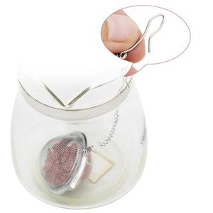 Té herramientas de acero inoxidable Cadena de manejar Mesh Tea bola infusor - Product Image 6