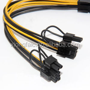 20CM PC Power Supply PCI E Mo-lex 8 Pin Để Kép PCIe 8pin 6 + 2pin PCI Express Power Splitter Cáp - Product Image 4