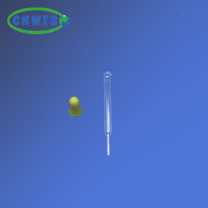 Ống Nhỏ Giọt Thủy Tinh Với Ống Pipet <span class=keywords><strong>Pasteur</strong></span> Cao Su Màu Vàng - Product Image 3