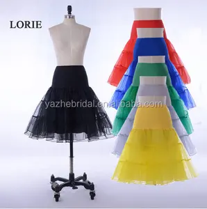 15 Kleuren-Hot Koop Korte Petticoat Voor Bruiloft A Line Vintage Tule Onderrok Crinoline Rockabilly Swing Tutu Rok Slip