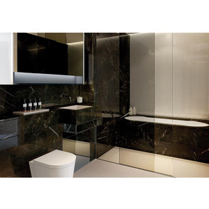 Sans soudure or blanc veine <span class=keywords><strong>de</strong></span> plancher foncé brun nero <span class=keywords><strong>saint</strong></span> <span class=keywords><strong>laurent</strong></span> marbre - Product Image 5