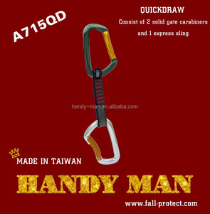 Mosquetón de Aluminio, Fabricante OEM/ODM de Taiwán, 25kN, Diseñado Según Normas CE - Product Image 1
