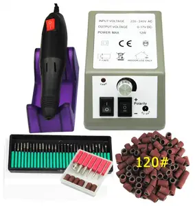 Professional Salon Manicure Machine Podiatry Drill 20000RPM Nail Drill With 30pcs Extra Bits , 100 pcs sanding Bands