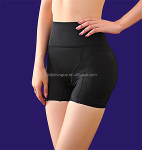 Braguitas Moldeadoras de Cadera con Relleno para Mujer, Control de Abdomen, Tallas Grandes <span class=keywords><strong>M</strong></span>/<span class=keywords><strong>L</strong></span>/XL/2XL, Nailon/Spandex, Negro/Nude, Mediano - Product Image 3