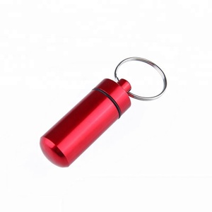 Contenitore per Pillole in <span class=keywords><strong>Alluminio</strong></span> per Viaggi all'Aperto, Portapillole Impermeabile con <span class=keywords><strong>Portachiavi</strong></span> - Product Image 4