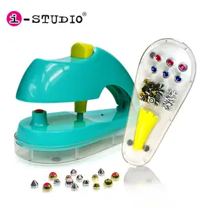 Istudio kids diy mini Stud Setting glitter rhinestone bling machine toy