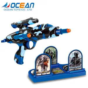 नाटक सैन्य खेल उच्च गुणवत्ता वाले प्लास्टिक खिलौना नरम गोली बंदूक