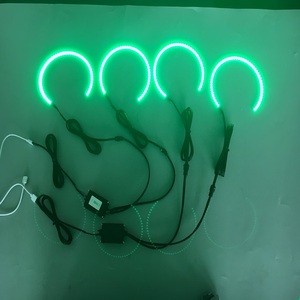 Super bright 12v led <span class=keywords><strong>multi</strong></span> <span class=keywords><strong>color</strong></span> <span class=keywords><strong>rgb</strong></span> headlight <span class=keywords><strong>halo</strong></span> ring 4pcs angel eyes - Product Image 4