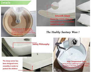 Design moderne <span class=keywords><strong>Carré</strong></span> Céramique Sanitaire Chine Bassin <span class=keywords><strong>carré</strong></span> Navire Éviers Comptoir Lavabo pour Hôtel Hôpital Villa - Product Image 4