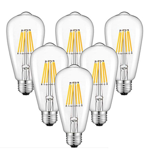 Bóng Đèn Dây Tóc <span class=keywords><strong>LED</strong></span> 6W Kiểu Edison ST64 Thay Thế Bóng Đèn Sợi Đốt 60W Bóng Đèn Edison Trắng Mềm St64 - Product Image 3