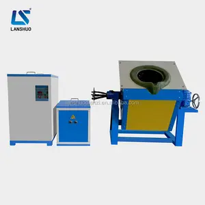 Lanshuo electric arc scrap steel 1800c induction gold copper melting furnace for iron furnace lsz 160