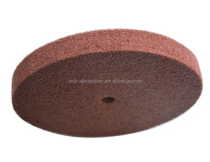 Schleif <span class=keywords><strong>Maroon</strong></span> Farbe 8 "x 1" 4 p/U0 Nylon Non Woven Polieren Rad für edelstahl