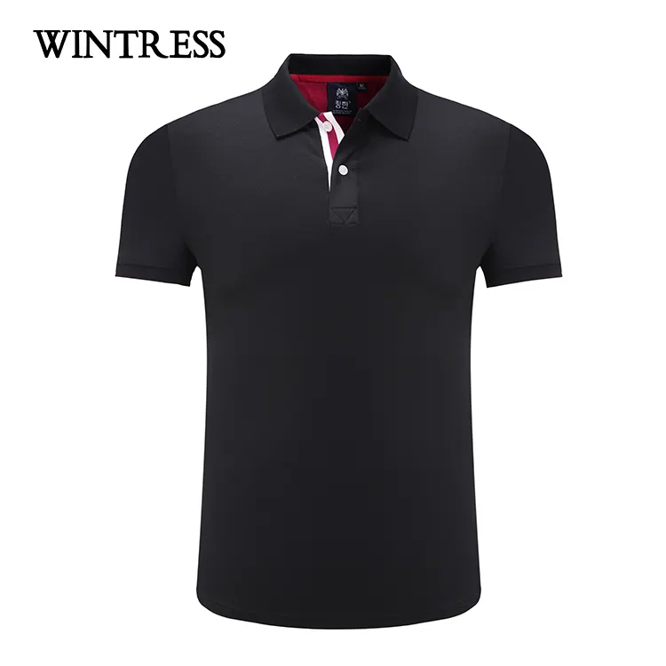 Kualitas Tinggi Sport Golf Kustom Mens Polo Shirt, Oem dengan Harga Murah Katun Putih Polos Polo T Shirt Dry Fit dengan Tombol Katun Kaos Polo