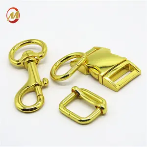 Pet accessories Swivel Hook Adjustable Slide Buckle Custom Metal Ring for Dog Collars