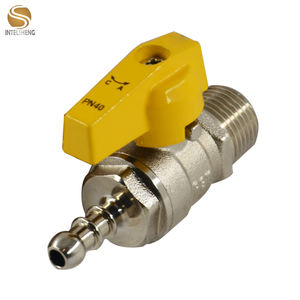 निपल गैस के साथ छोटे संभाल फोर्जिंग पीतल गेंद गैस वाल्व - Product Image 4