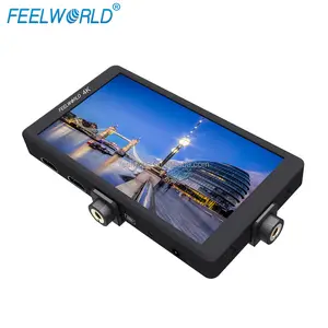 Feelworld câmera de mão 5.7 polegadas 4k hdmi, monitor de vídeo de campo full hd