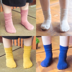 <span class=keywords><strong>Calcetines</strong></span> de algodón orgánico a rayas para niños, bonitos <span class=keywords><strong>calcetines</strong></span> de tubo, Color caramelo, para invierno - Product Image 4