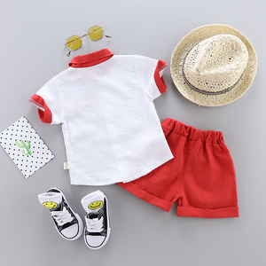 Camisa con cuello para niños, ropa de manga corta de verano, a la moda, venta al por mayor, 2019 - Product Image 4