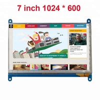 7 inç 1024x600 LCD kapasitif dokunmatik ekran arayüzü dokunmatik ekran ahududu Pi 3 LCD ekran