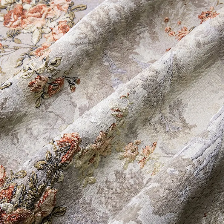 Chất Lượng Cao Dệt Vải 100% Polyester Tấm Ga Trải Giường Sofa Vải Jacquard Rèm Bọc Vải