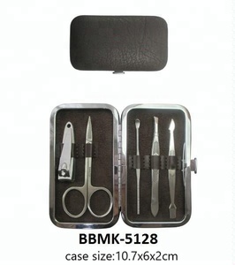 BE BEAUTY BBMK-5130 Trousse de Soins des Ongles pour <span class=keywords><strong>Homme</strong></span>, en Acier Inoxydable, pour Voyage et Cadeau, avec Étui en <span class=keywords><strong>Cuir</strong></span> de Haute Qualité - Product Image 2