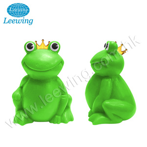 Alta Qualidade de Plástico PVC Livre de Ftalato Seguro da Criança Animal Engraçado Squeaky Banho Brinquedos para Crianças Personalizado Borracha Brinquedo Sapo Verde