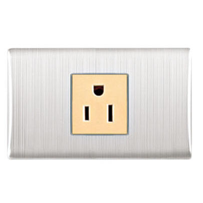 New Glass Touch Switch US Outlet Panel Heat Resistant Socket